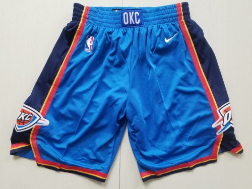 Hot Selling Oklahoma City Thunder Basketball Shorts Classic Blue