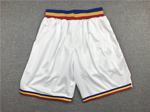 Hot Sale Classic White Golden State Warriors Basketball Shorts