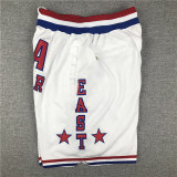 Retro 1998 All-Star White Basketball Shorts Suture Adult