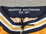 Vintage Yellow Michigan Wolverines Basketball Shorts