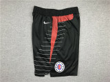 Hot Sale City Edition Black Los Angeles Clippers Basketball Shorts