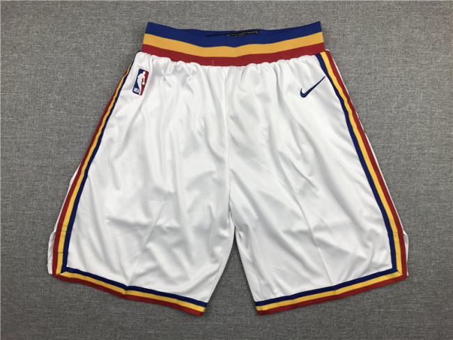 Hot Sale Classic White Golden State Warriors Basketball Shorts