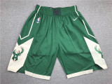 Hot Sale Classic Green Milwaukee Bucks Basketball Shorts