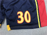 Vintage Curry Dark Blue Golden State Warriors Basketball Shorts