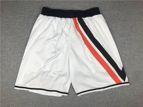 Hot Sale Retro Version White Los Angeles Clippers Basketball Shorts
