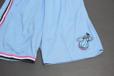 Hot Sale City Version Sky Blue Miami Heat Basketball Shorts