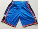 Hot Selling Oklahoma City Thunder Basketball Shorts Classic Blue