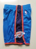 Hot Selling Oklahoma City Thunder Basketball Shorts Classic Blue