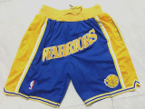Vintage Yellow Golden State Warriors Basketball Shorts