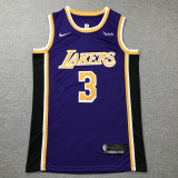 City Edition Purple Anthony Davis #3 Los Angeles Lakers Basketball Jersey Sports Shirt Tops