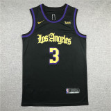 Latin Version Yellow Anthony Davis #3 Los Angeles Lakers Basketball Jersey Sports Shirt Tops
