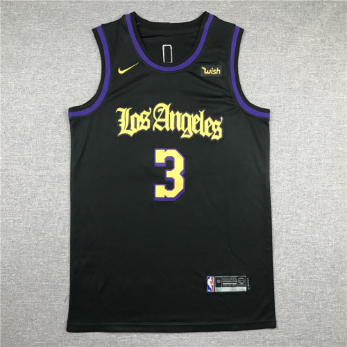 Latin Version Yellow Anthony Davis #3 Los Angeles Lakers Basketball Jersey Sports Shirt Tops