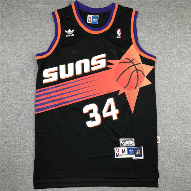 Vintage Black Charles Barkley #34 Phoenix Suns Basketball Jersey Sports Shirt Tops