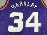 Vintage Blue Charles Barkley #34 Phoenix Suns Basketball Jersey Sports Shirt Tops