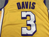 City Edition Yellow Anthony Davis #3 Los Angeles Lakers Basketball Jersey Sports Shirt Tops