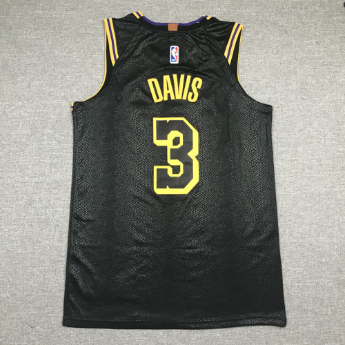 Black Mamba Anthony Davis #3 Los Angeles Lakers Basketball Jersey Sports Shirt Tops
