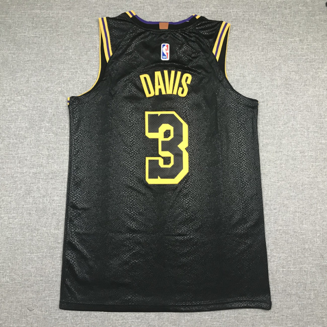 Black Mamba Anthony Davis #3 Los Angeles Lakers Basketball Jersey Sports Shirt Tops