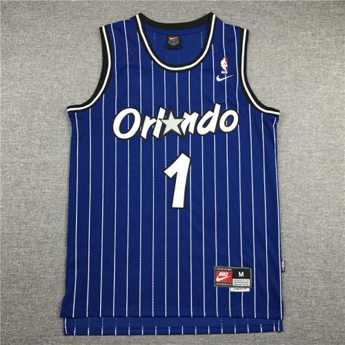 Classic Blue Anfernee Hardaway #1 Orlando Magic Basketball Jersey Sports Shirt Tops