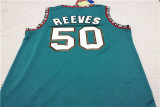 Vintage Green Bryant Reeves #50 Memphis Grizzlies Basketball Jersey Sports Shirt Tops