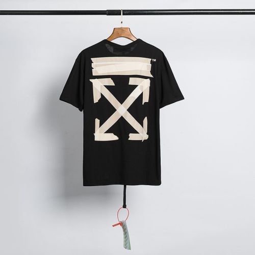 OFF WHITE OW Graffiti arrow unisex print casual Short-sleeve Tee Top T-Shirts