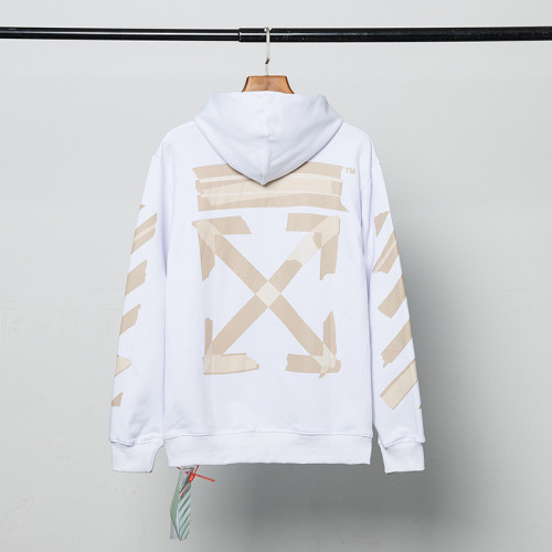 Off White unisex hoodies square arrow streetwear jumper sweatshirt activewear