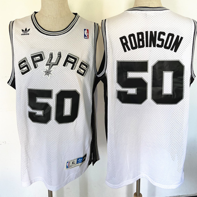 Retro David Robinson #50 San Antonio Spurs Basketball Jersey Sports Shirt Tops