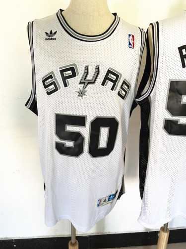 Retro David Robinson #50 San Antonio Spurs Basketball Jersey Sports Shirt Tops