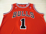 Red Derrick Rose #1 Chicago Bulls Basketball Jersey Sports Shirt Tops
