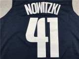 Classic Dark Blue Dirk Nowitzki  #41 Dallas Mavericks Basketball Jersey Sports Shirt Tops