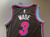 Black Dwyane Wade #3 Miami Heat Basketball Jersey Sports Shirt Tops