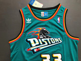 Isiah Thomas Grant Hill #33 Detroit Pistons Basketball Jersey Sports Shirt Tops