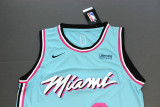 City Version Sky Blue Dwyane Wade #3 Miami Heat Basketball Jersey Sports Shirt Tops