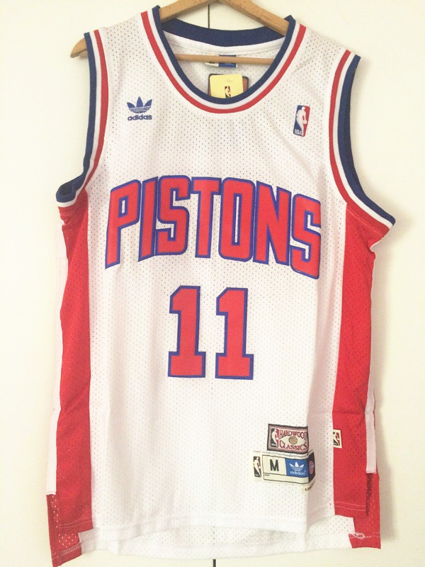 Adi White Grant Hill #33 Detroit Pistons Basketball Jersey Sports Shirt Tops