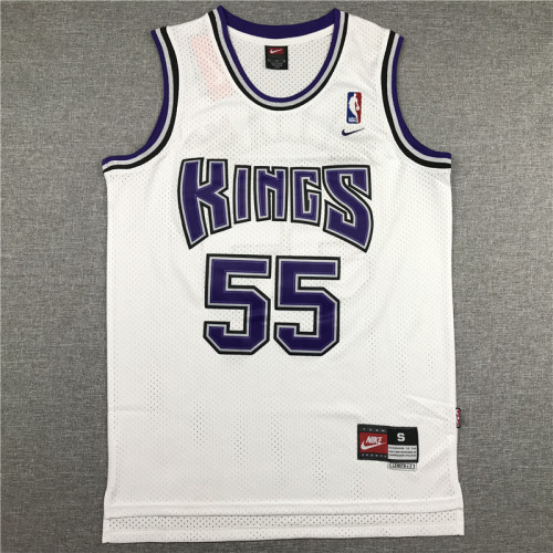 Classic White Jason Williams #55 Sacramento Kings Basketball Jersey Sports Shirt Tops