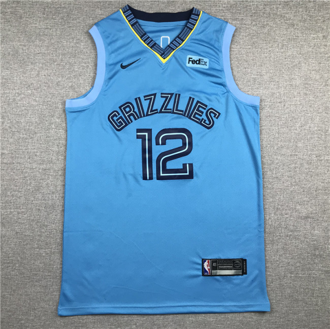 Classic Light Blue Ja Morant #12 Memphis Grizzlies Basketball Jersey Sports Shirt Tops