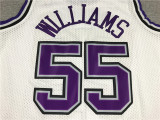 Vintage 98 99 White Jason Williams #55 Sacramento Kings Basketball Jersey Sports Shirt Tops