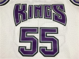 Vintage 98 99 White Jason Williams #55 Sacramento Kings Basketball Jersey Sports Shirt Tops