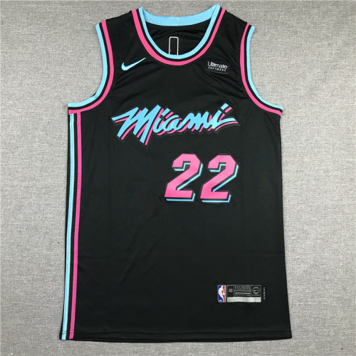 City Edition Black Jimmy Butler #22 Miami Heat Basketball Jersey Sports Shirt Tops
