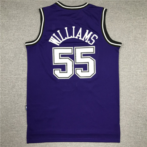 Classic Purple Jason Williams #55 Sacramento Kings Basketball Jersey Sports Shirt Tops