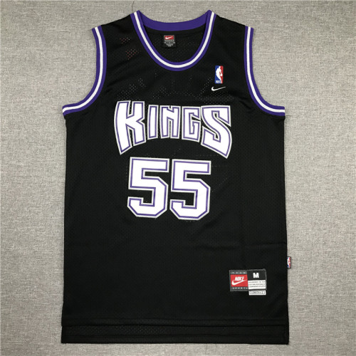 Classic Black Jason Williams #55 Sacramento Kings Basketball Jersey Sports Shirt Tops