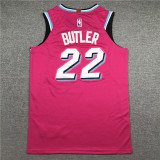 City Version Pink Jimmy Butler #22 Miami Heat Basketball Jersey Sports Shirt Tops