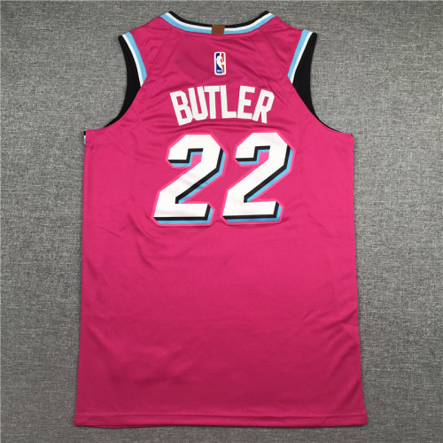 City Version Pink Jimmy Butler #22 Miami Heat Basketball Jersey Sports Shirt Tops