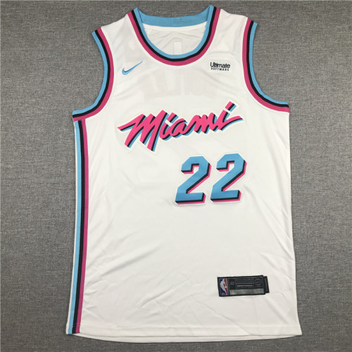 City Version White Jimmy Butler #22 Miami Heat Basketball Jersey Sports Shirt Tops