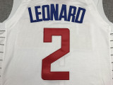 Classic White Kawhi Leonard #2 Los Angeles Clippers Basketball Jersey Sports Shirt Tops 