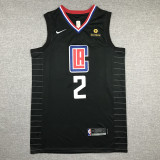 Classic Black Kawhi Leonard #2 Los Angeles Clippers Basketball Jersey Sports Shirt Tops