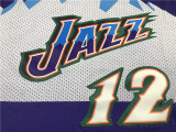 Vintage Purple John Stockton #12 Utah Jazz Basketball Jersey Sports Shirt Tops 