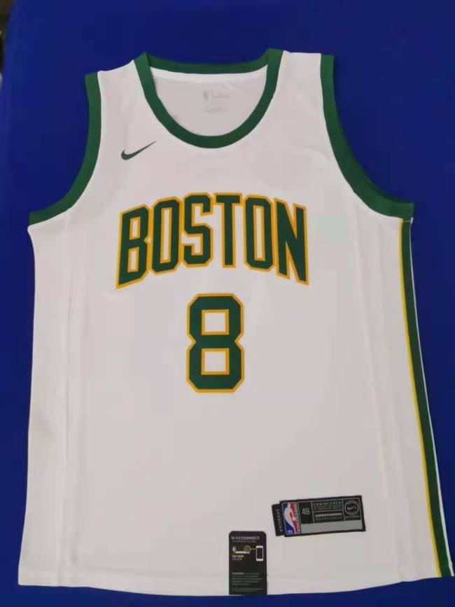 Classic White Kemba Walker #8 Boston Celtics Basketball Jersey Sports Shirt Tops