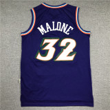 Shamrock Purple Karl Malone #32 Utah Jazz Basketball Jersey Sports Shirt Tops 