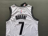 Classic White Kevin Durant #7 Brooklyn Nets Basketball Jersey Sports Shirt Tops 