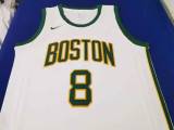 Classic White Kemba Walker #8 Boston Celtics Basketball Jersey Sports Shirt Tops